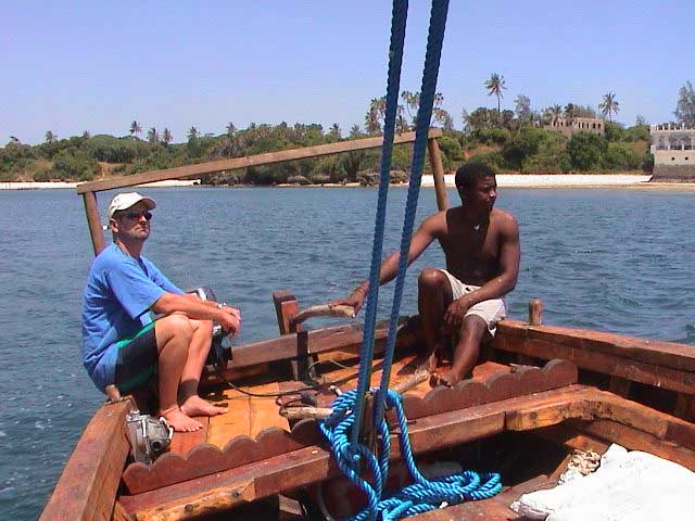 Steve Braker Sailing Dhow Kenya East Africa