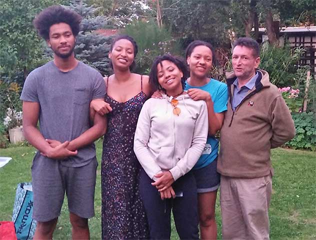 Steve Braker and Kids. Steve Braker Action Thriller author based in Kenya East Africa.